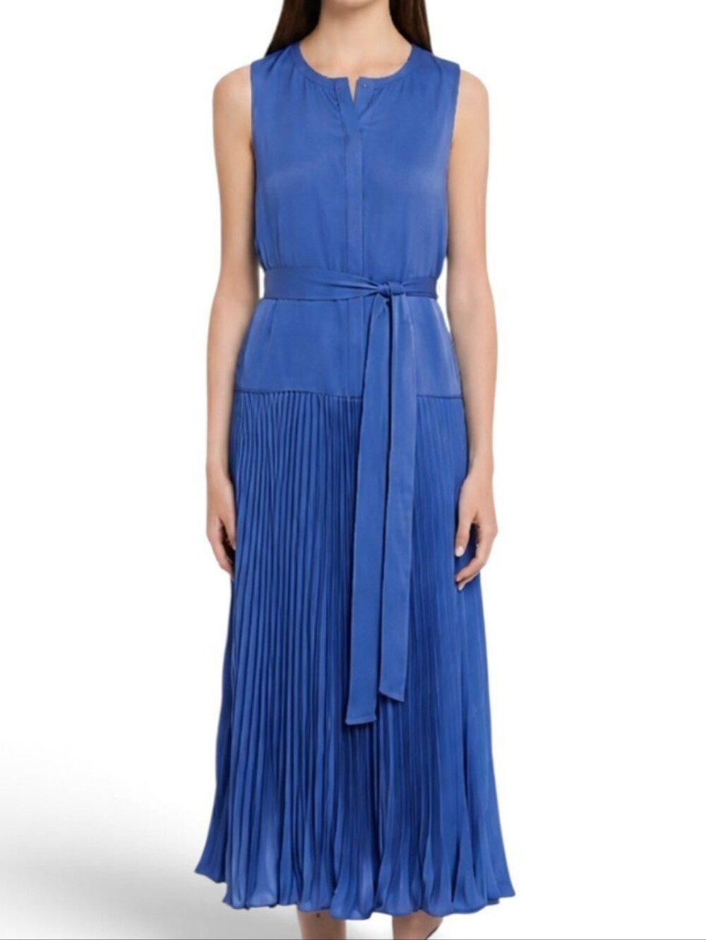 NWOT Kobi Halperin Maxine Accordian Pleated Midi dress- 12.      G41